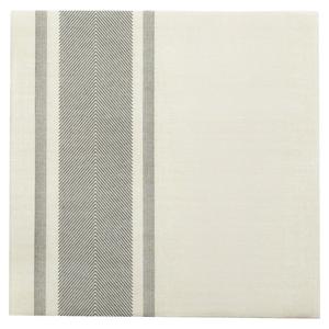 Ro.ial Servet Auris Airlaid; 40x40 cm (BxL); ivoor/grijs; 50 stuk / verpakking