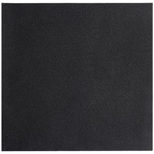 GARCIA DE POU Servetten Arla 40x40 cm; 20x20 cm (BxL); zwart; 100 stuk / verpakking