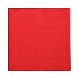 Papstar Daily Collection servetten, met &frac14; vouw, 320 x 320 mm, 20 stuks, rood