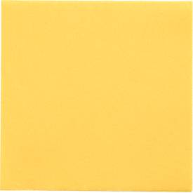 Papstar servetten DAILY Collection 1/4-vouw, cellulose, FSC-gecertificeerd, B 320 x H 320 mm, geel, 150 stuks