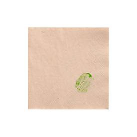 Papstar Servetten , 2-laags, L 240 x B 240 mm met &frac14;-vouw, FSC-gecertificeerd papier, naturel ongebleekt, 250 stuks.