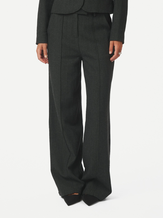 Neo Noir Sury Herringbone Pants Antracit