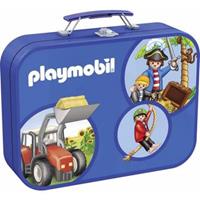 Schmidt 55599 - Playmobil: Puzzle-Box, 2 x 60/2 x 100 Teile