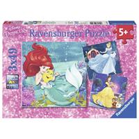 Ravensburger Princess adventures. Aantal puzzles: 49 stuk(s). Genre: Stripfiguren, Thema: Disney Princess, Aanbevolen leeftijd (min): 5 jaar. Breedte: 210 mm, Hoogte: 210 mm