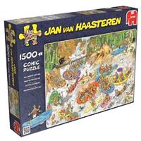Jumbo Spiele Jumbo 19015 - Jan van Haasteren, Wildwasser-Rafting, 1500 Teile, Puzzle
