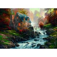 Schmidt Spiele Schmidt 57486 - Thomas Kinkade: Bei der alten Mühle, Puzzle 1000 Teile