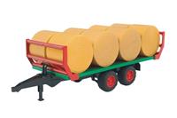 Bruder Balentransport aanhanger met 8 ronde balen