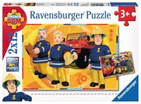 Ravensburger Verlag Ravensburger 07584 - Sam im Einsatz, 2 x 12 Teile Puzzle