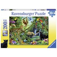 Ravensburger Verlag Ravensburger 12660 - Tiere im Dschungel, Puzzle, 200 Teile