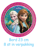 Disney Frozen bord 8 stuks