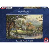 Schmidt Spiele Puzzle Thomas Kinkade: Idylle am Fluss, 500 Teile