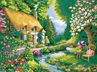 Ravensburger Cottage GardenÂ Malen nach Zahlen 28843