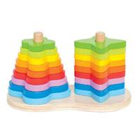 Hape Regenbogen Steckspiel 19tlg.