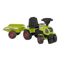 Falk Claas Axos trekker met aanhanger