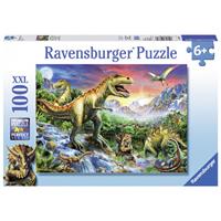 Bij de Dinosaurussen Puzzel (100 XXL stukjes)