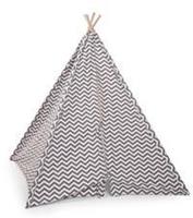 CHILDWOOD Tipi-tent grijs en wit 143x135x135 cm canvas TIPZIG