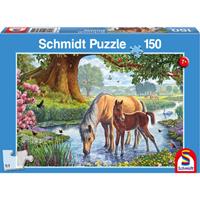 Pferde am Bach (Kinderpuzzle)