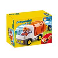 Playmobil Konstruktions-Spielset "Müllauto (6774) Playmobil 1-2-3" Kunststoff