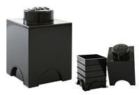 LEGO Storage Brick 1 schwarz, Aufbewahrungsbox