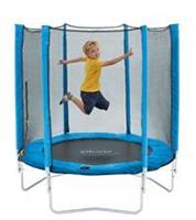 Junior trampoline met veiligheidsnet blauw