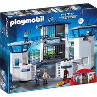 Playmobil Konstruktions-Spielset "Polizei-Kommandozentrale mit Gefängnis (6872) City Action" Kunststoff