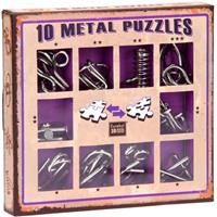 Eureka 10 Metal Puzzles Set Paars