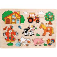 Goki 57995 - Steckpuzzle, Bauernhof VI