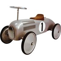 Goki 14136 - Oldtimer Rutscherfahrzeug, silber 73 cm