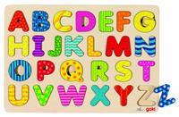 Goki 57672 - Alphabetpuzzle, Grossbuchstaben aus Holz