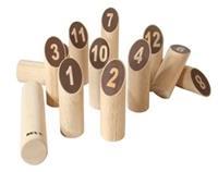 Bex Sport BEX 511-150 - Number Kubb Original, Nummern Kubb aus Gummibaum Holz