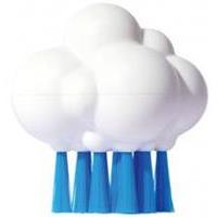 Carletto Moluk 2843075 - Pluï Brush Cloudy Bürste, Spielbürste, Wasserspielzeug, 9 cm, weiß/blau