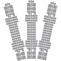 Ministeck standaard kleurstrips grijs P3 (637), 9 stuks