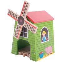 Bigjigstoys Houten Rails - Windmolen