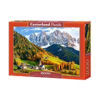 Castorland Church of St. Magdalena, Dolomites Puzzel (2000 stukjes)
