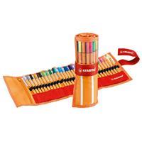 Stabilo Fineliner  point 88 rollerset oranje/rood à 30 kleuren