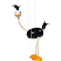 Goki Houten Marionette Struisvogel