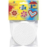 Hama Ironing Kralen Pegboards Circle Square Heart 3pcs.