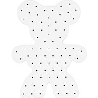 DAN Hama 9004 - Maxi Stick-Lochplatte Teddy für 72 Maxi Stecker 20x15cm weiß