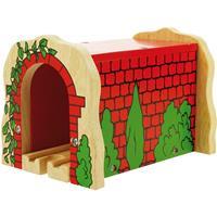 Bigjigstoys Houten Rails - Rode Tunnel