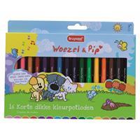 diverse Kleurpotlood  Woezel & Pip dik 16 kleuren