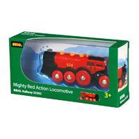 BRIO World 33592 Grote rode locomotief op batterijen