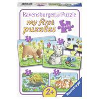 Ravensburger 4 puzzels Schattige huisdieren