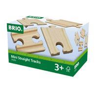 BRIO 33333000 - 1/4 Gerade Gleise (A2, B2, C2)