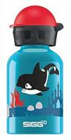 SIGG Kids Bottle "Orca Family" 0,3 l Aluminium blau