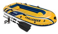 Intex Boot Challenger 3 Set, Gelb, 295 x 137 x 43 cm / 4-teilig