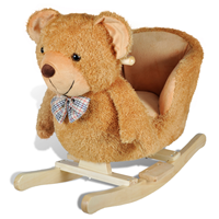 vidaXL Schaukeltier Teddybär Braun