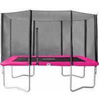 Salta Combo trampoline met veiligheidsnet 153x213 cm - roze