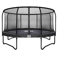 Salta Premium Black Edition trampoline rond met veiligheidsnet - 396 cm - zwart