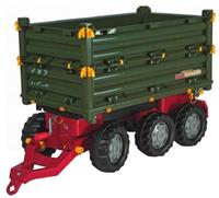 ROLLY TOYS Rolly Multitrailer 3-Achs-Dreiseitenkipper-Anhänger