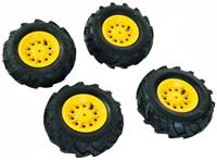 rolly toys rollyTrac Luftreifen, gelbe Felgen, 2x 325x110 + 2x 310x95